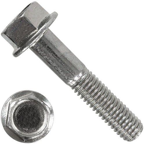 Болт с шестигранной головкой с фланцем с зазубринами ДИН 6921 А2 M 10X35